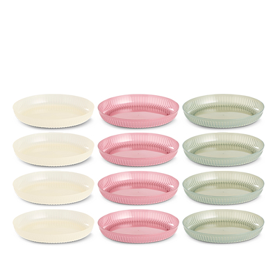 Tallerken 4 stk. Ø 20 cm i assorterede farver