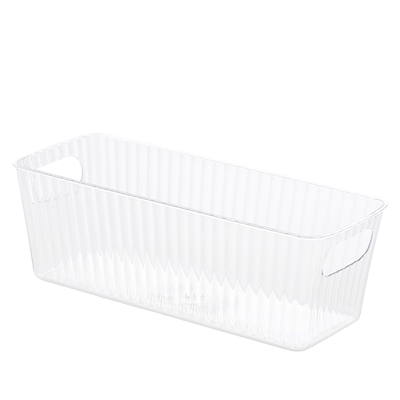 Transparant opbevaringskasse 29x11,5x9,5 cm
