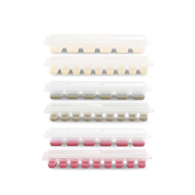 Isterningebakke plast med låg 26x9 cm 2 stk.