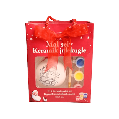 Det Gamle Apotek mal-selv julekugle keramik