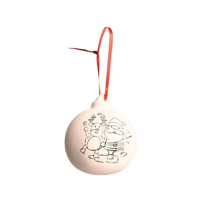 Det Gamle Apotek mal-selv julekugle keramik