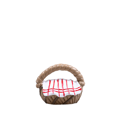 Det Gamle Apotek kurv til nisser 3x4 cm