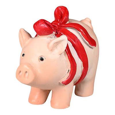 Det Gamle Apotek gris - tilbehør til nissedør 3 cm