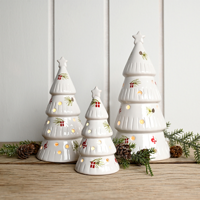 Det Gamle Apotek juletræ med LED 3 stk.