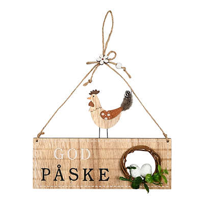 Skilt til ophæng h29,5 cm