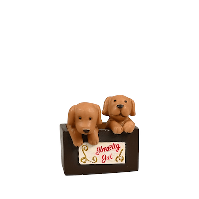 Det Gamle Apotek små hunde i æske til nisser