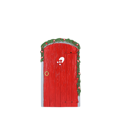 Det Gamle Apotek nissedør med flettet julehjerte H 15 cm