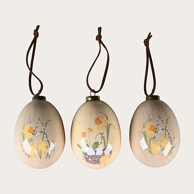 Påskeæg h 6,5cm 3 stk