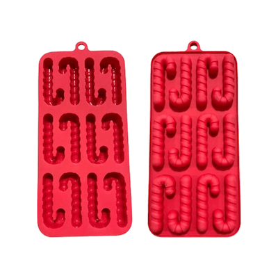 Det Gamle Apotek bageform julestok rød silikone