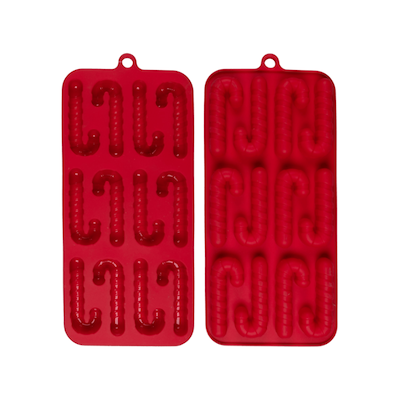 Det Gamle Apotek bageform julestok rød silikone