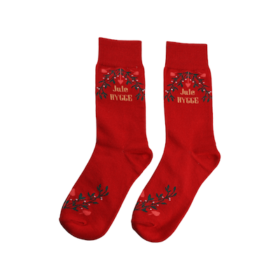 Det Gamle Apotek julestrømper størrelse 37-41 rød