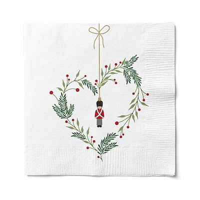Det Gamle Apotek jule servietter hvid 20 stk.