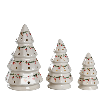 Det Gamle Apotek juletræ med LED lys 3 stk.