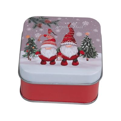 Det Gamle Apotek lille kagedåse med julemotiv