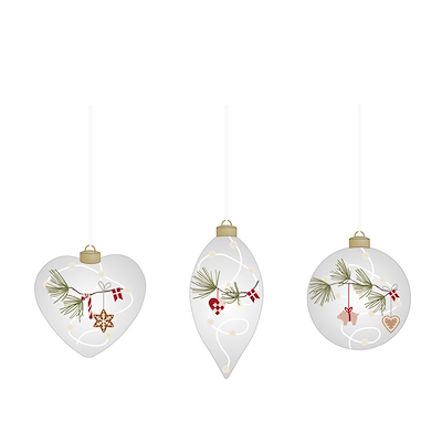 Det Gamle Apotek LED juleophæng 1 meter ledning