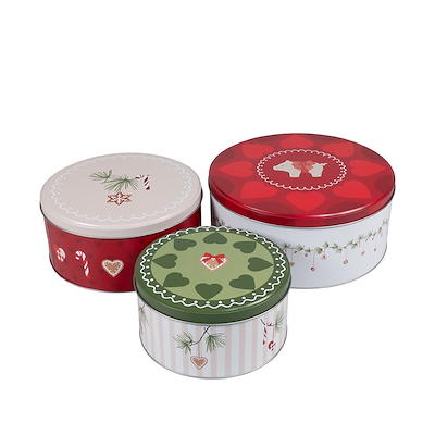 Det Gamle Apotek kagedåsesæt jul 3 stk.