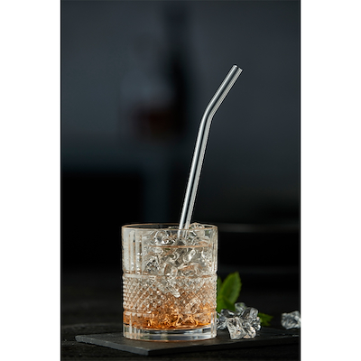 Lyngby glas sugerør 21,5 cm 6 stk.