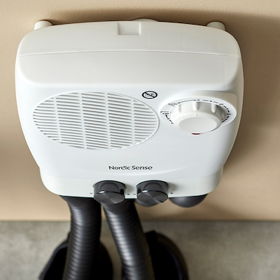 Nordic Sense skotørrer 350 watt hvid