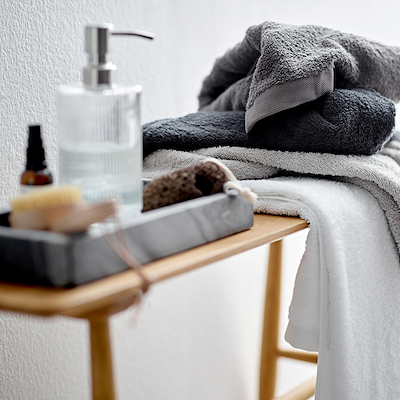 Södahl Organic Comfort vaskeklud light grey 30x30 cm