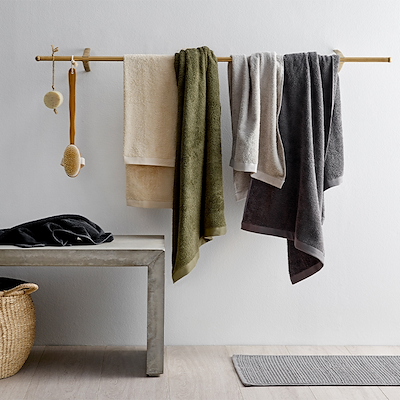 Södahl Organic Comfort håndklæde khaki 40x60 cm