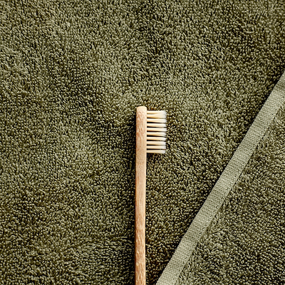 Södahl Organic Comfort håndklæde khaki 50x100 cm