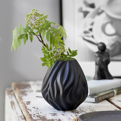 Morsø Flame vase sort 19 cm