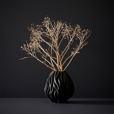 Morsø Flame Vase Sort 19 cm