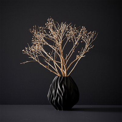 Morsø Flame vase sort 19 cm