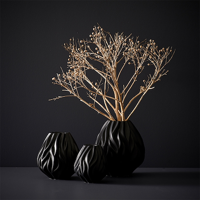 Morsø Flame vase sort 23 cm