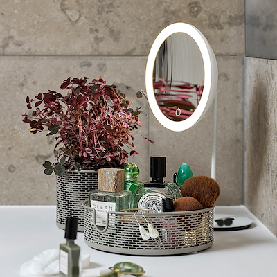 Zone bordspejl white 18x34 cm