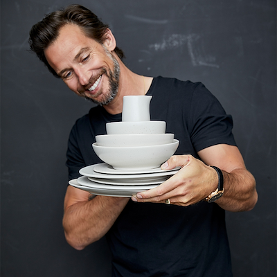 Bitz tallerken creme 22 cm