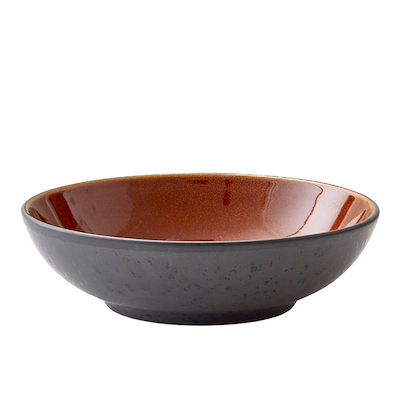 Bitz pastaskål sort/amber 20 cm