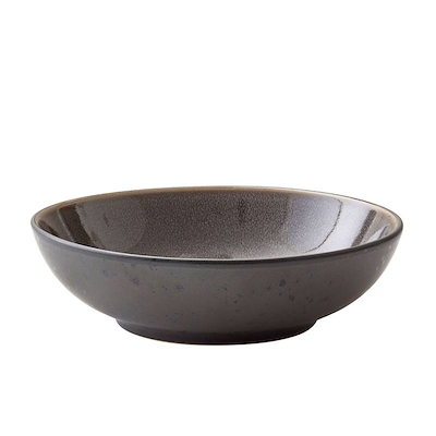 Bitz pastatallerken sort/grå 20 cm