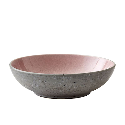 Bitz pastaskål lyserød/grå 20 cm