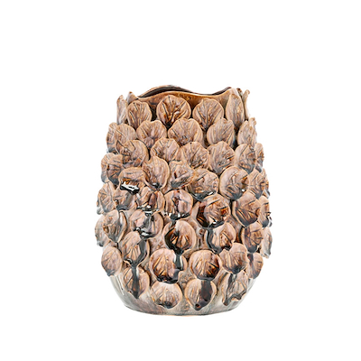 Villa Collection Major vase brun stentøj 29,5 cm