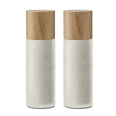 Bitz salt- og peberkværnsæt mat creme 17 cm