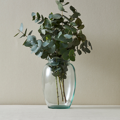 Bitz Kusintha vase grøn genbrugsglas 13 cm