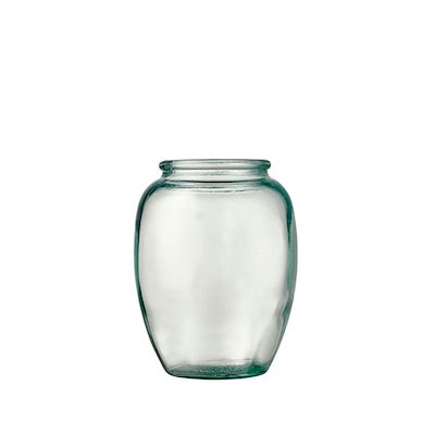 Bitz Kusintha vase grøn genbrugsglas 13 cm
