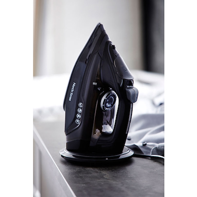 Nordic Sense Steam Iron ledningsfrit dampstrygejern sort 2200 watt
