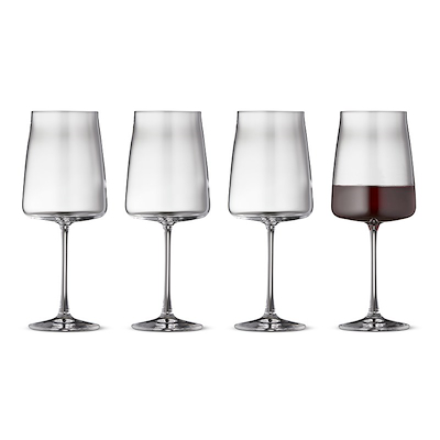 Lyngby Glas Krystal Zero rødvinsglas klar 4 stk. 54 cl