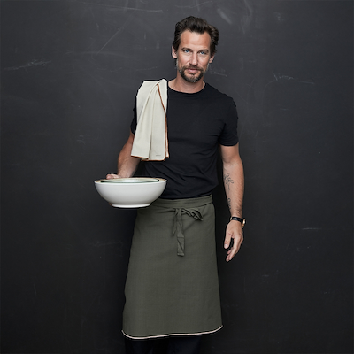 Bitz X Södahl Organic forklæde grå 70x108 cm