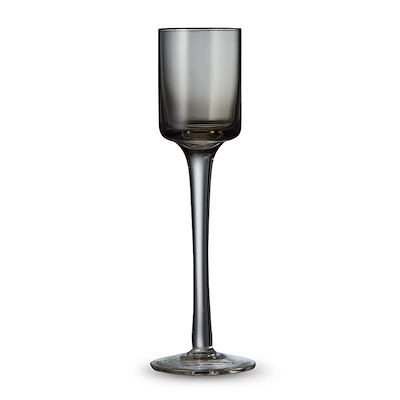 Lyngby Glas snapseglas grå 6 stk 5 cl
