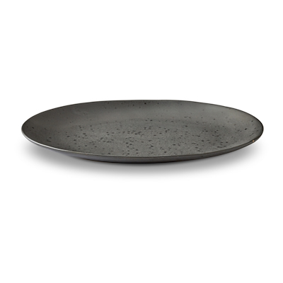 Bitz Galaxy oval grilltallerken sort 30 cm