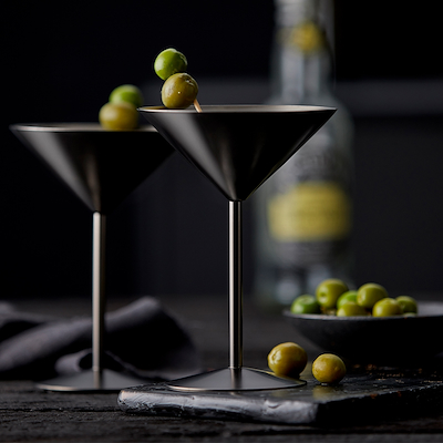 Lyngby Glas martiniglas stål 25 cl 2 stk.