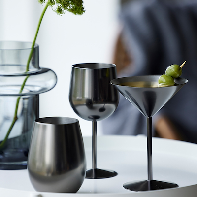 Lyngby Glas martiniglas stål 25 cl 2 stk.