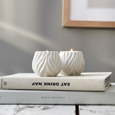 Morsø Flame fyrfadsstager grå 2 stk.