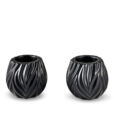 Morsø Flame fyrfadsstager sort 2 stk. 6,8 cm