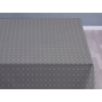 Södahl damask dug Squares 140x180 cm grey