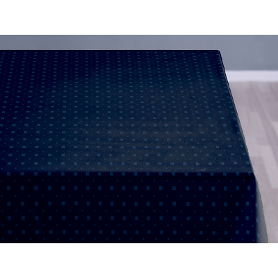 Södahl damask dug Squares 140x220 cm indigo