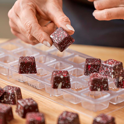 Blomsterbergs Chokoladeform Firkant 27x13x2,4 cm